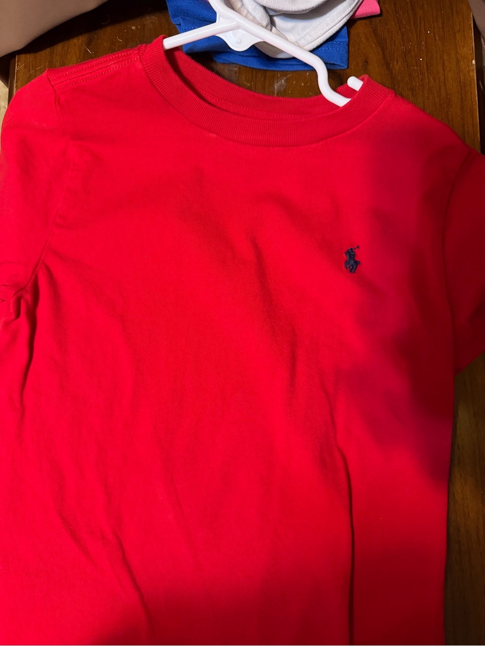 Polo by Ralph Lauren Red Short Sleeve Crew Tee with Navy Pony